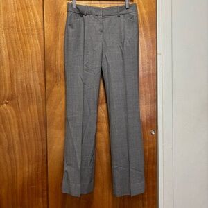Theory Gray Wool Straight Leg Trousers/Dress Pants